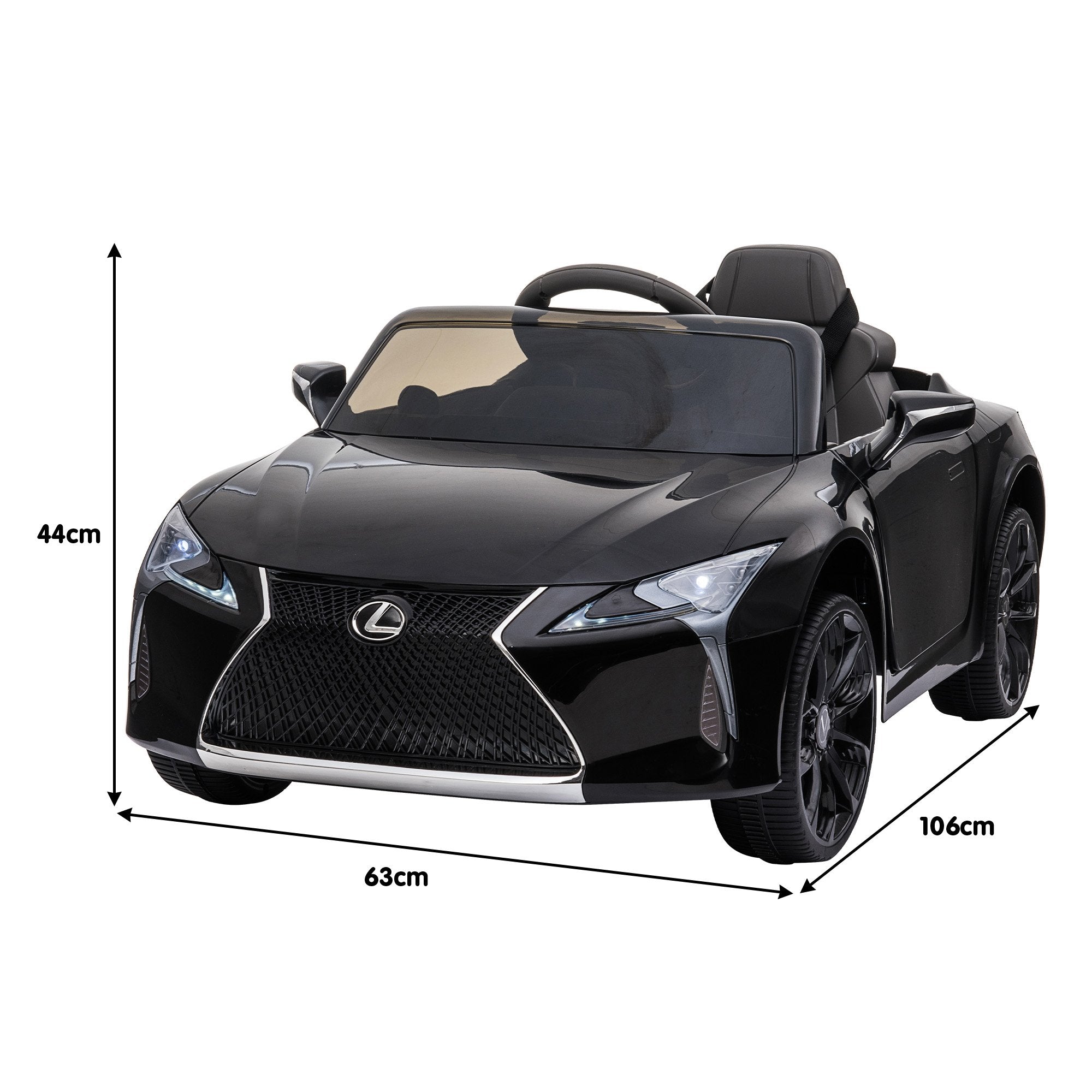 Kahuna Licensed Lexus LC 500 Kids Electric Ride On Car - Black 4