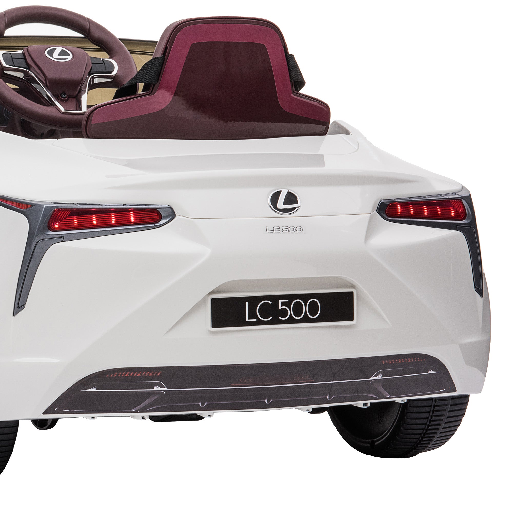 Kahuna Licensed Lexus Lc 500 Kids Electric Ride On Car - White 3