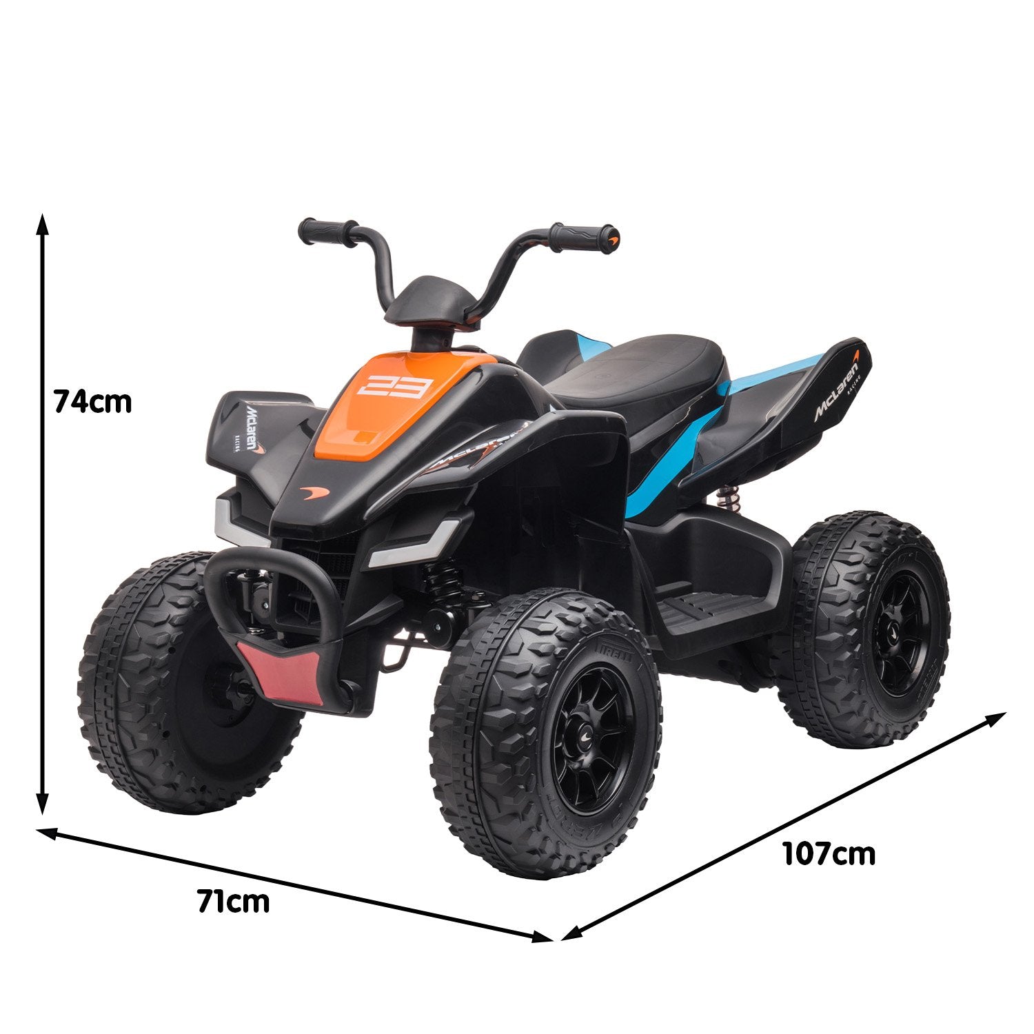 Kahuna MCL35 McLaren Toy Ride On Electric Quad Bike - Black 3