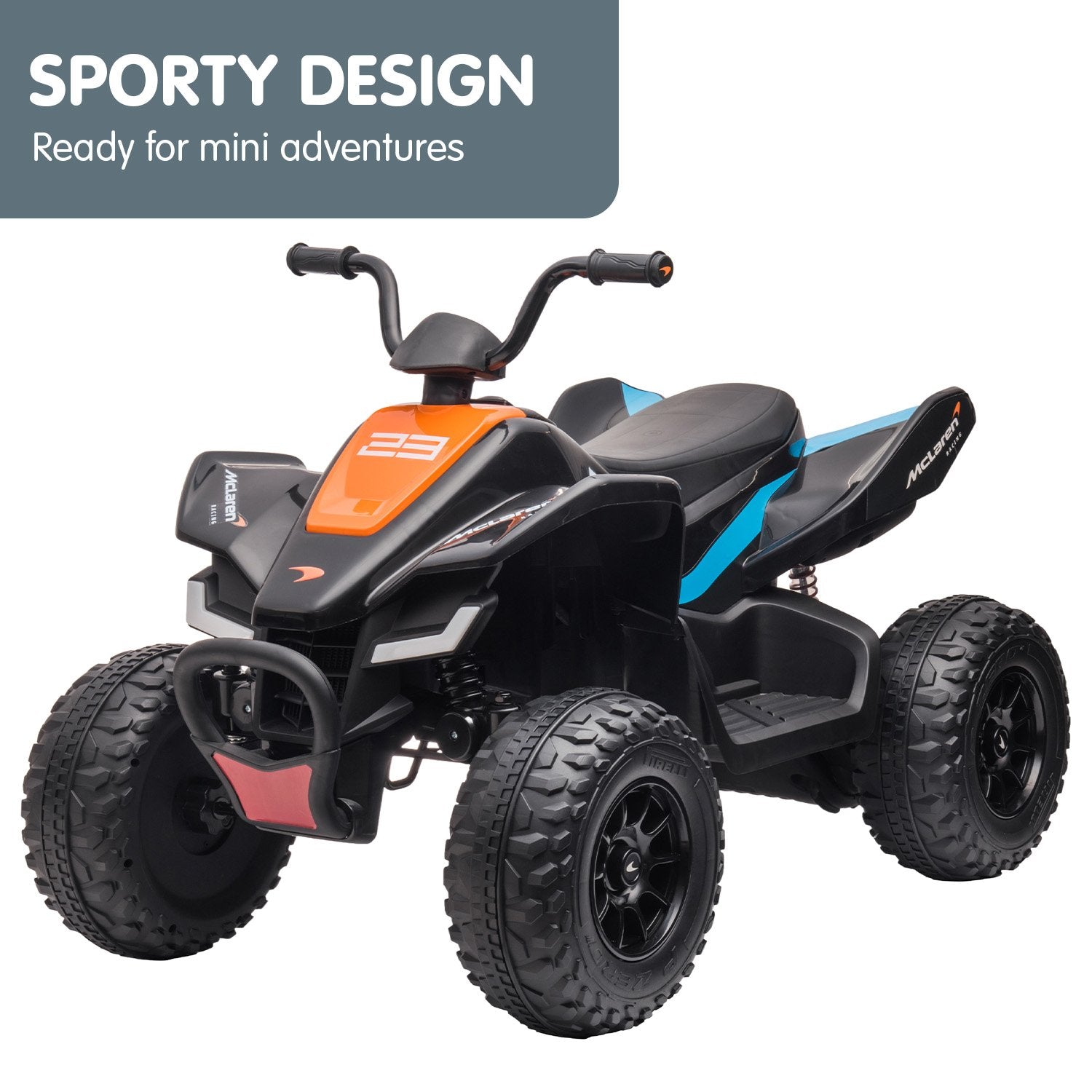 Kahuna MCL35 McLaren Toy Ride On Electric Quad Bike - Black 4