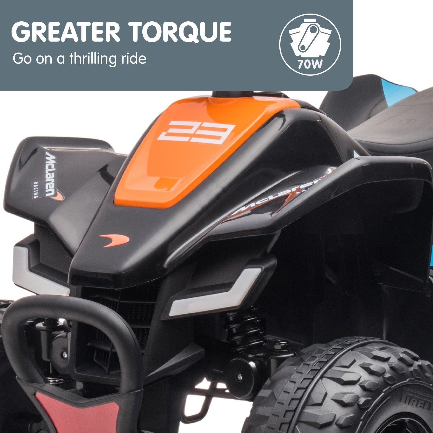 Kahuna MCL35 McLaren Toy Ride On Electric Quad Bike - Black 10