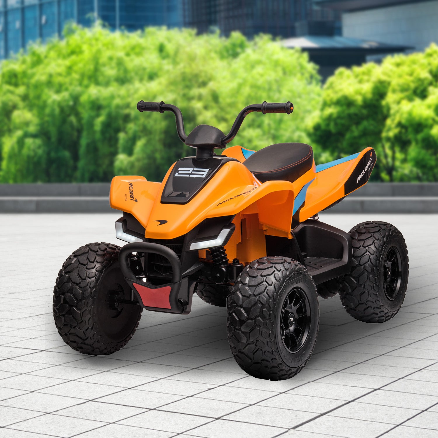 Kahuna Licensed MCL35 McLaren Kids Toy Ride On Electric Quad Bike - Orange 10