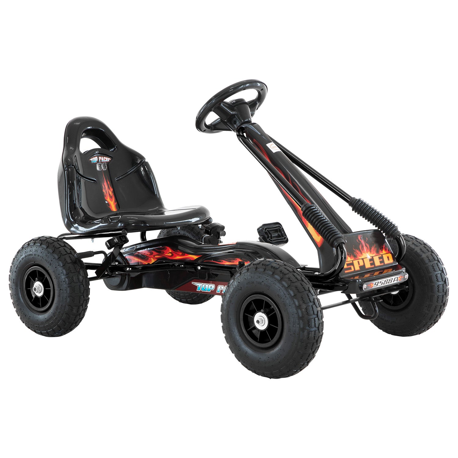 Kahuna G95 Kids Ride On Pedal-Powered Go Kart - Black 3