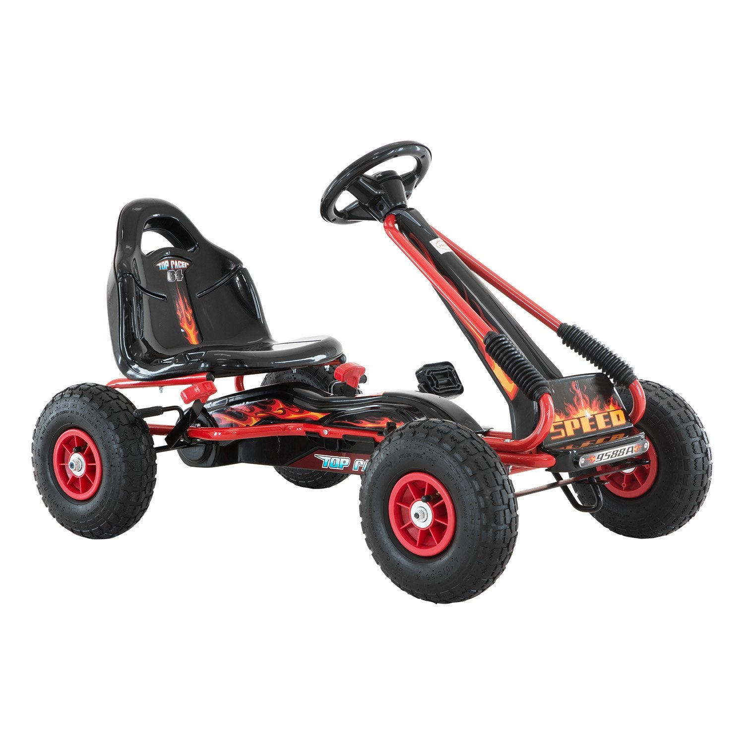 Kahuna G95 Kids Ride On Pedal-Powered Go Kart  - Red 3