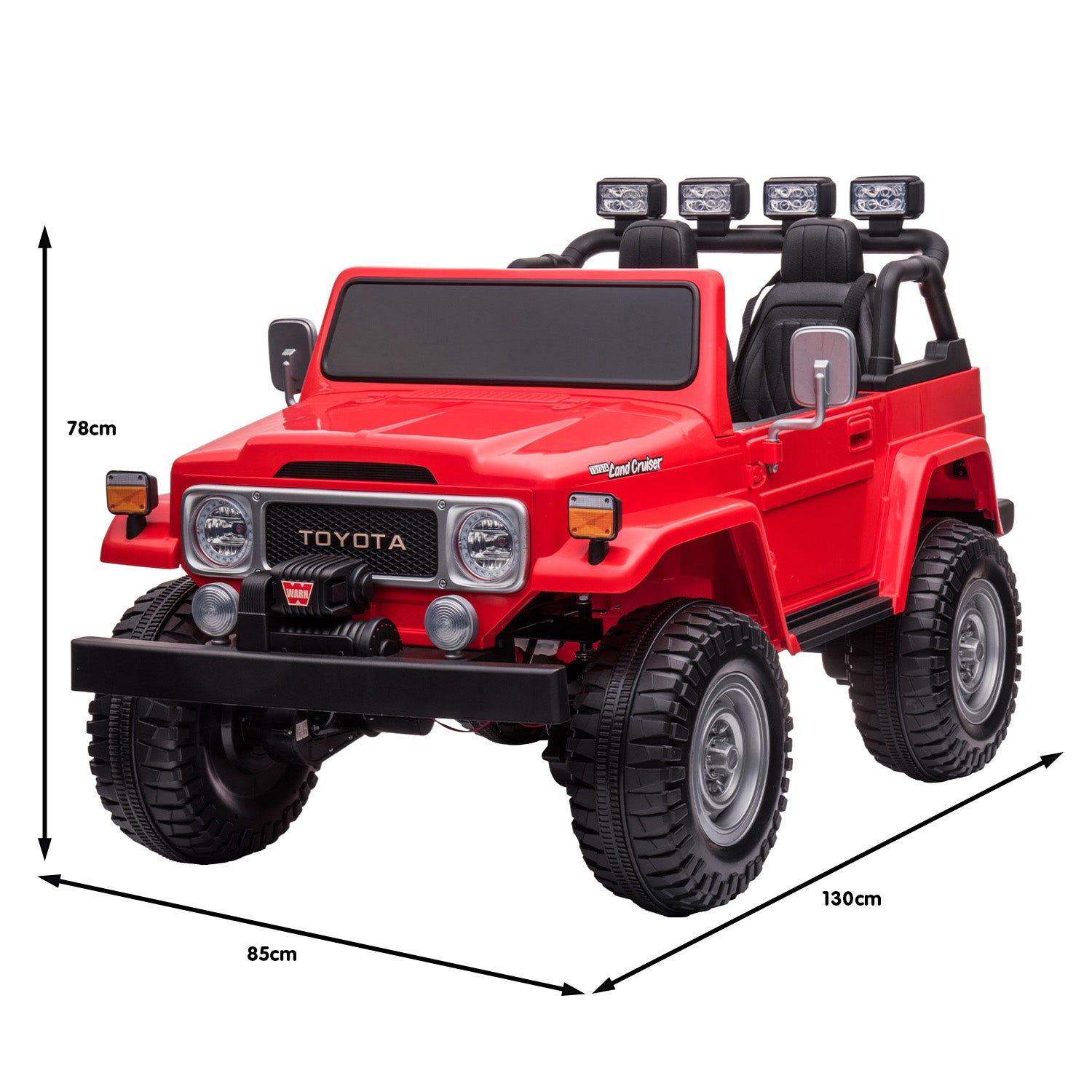 Kahuna Licensed Toyota FJ-40 Electric Kids Ride On Car by Kahuna - Red 3