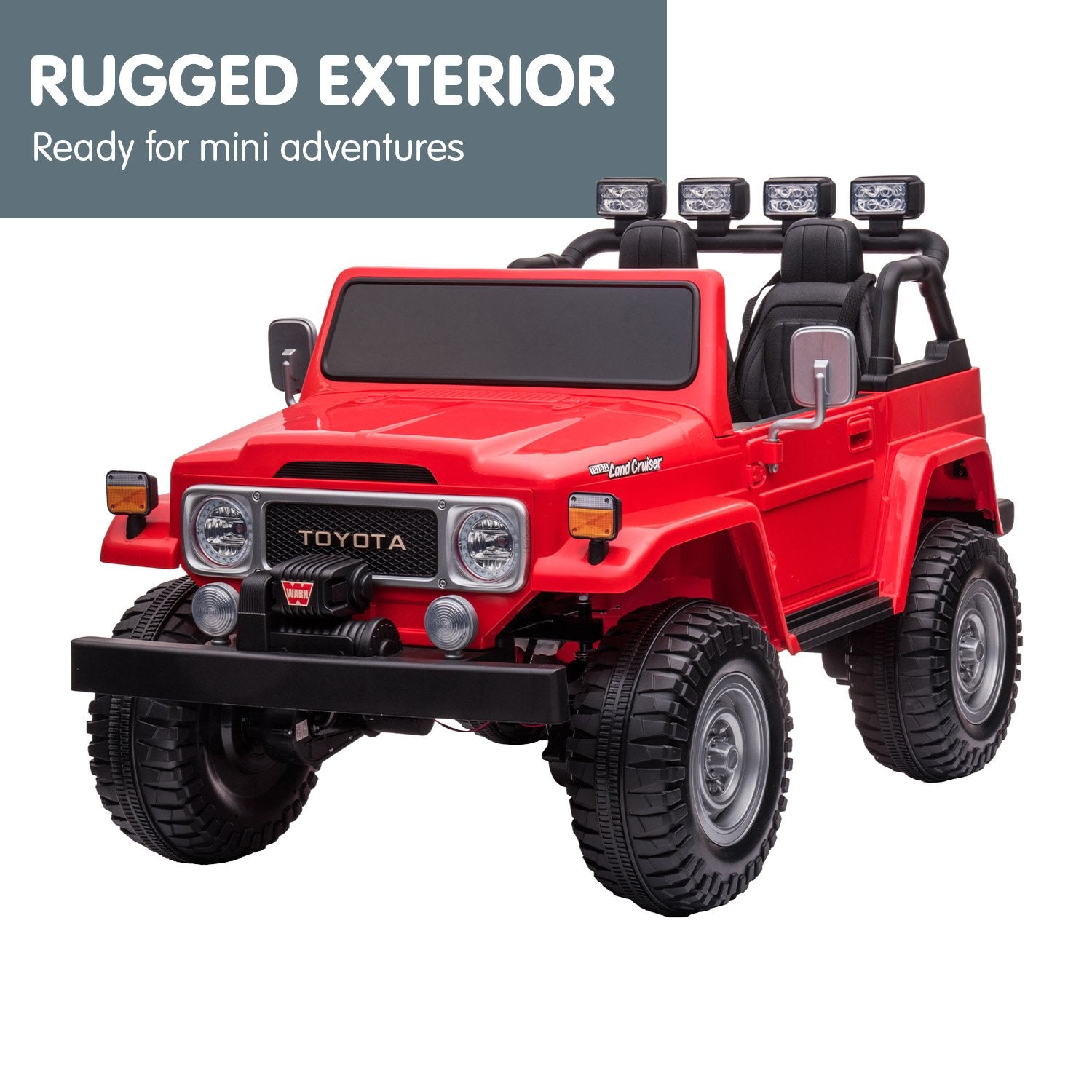 Kahuna Licensed Toyota FJ-40 Electric Kids Ride On Car by Kahuna - Red 10
