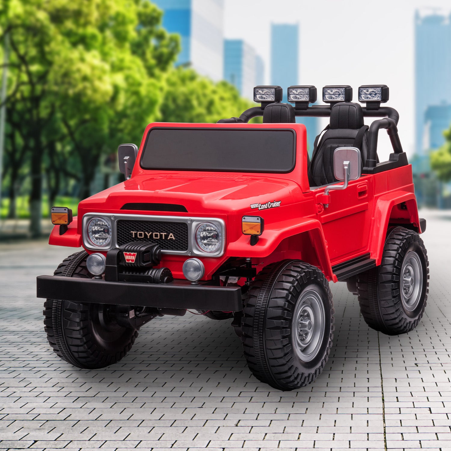 Kahuna Licensed Toyota FJ-40 Electric Kids Ride On Car by Kahuna - Red 9