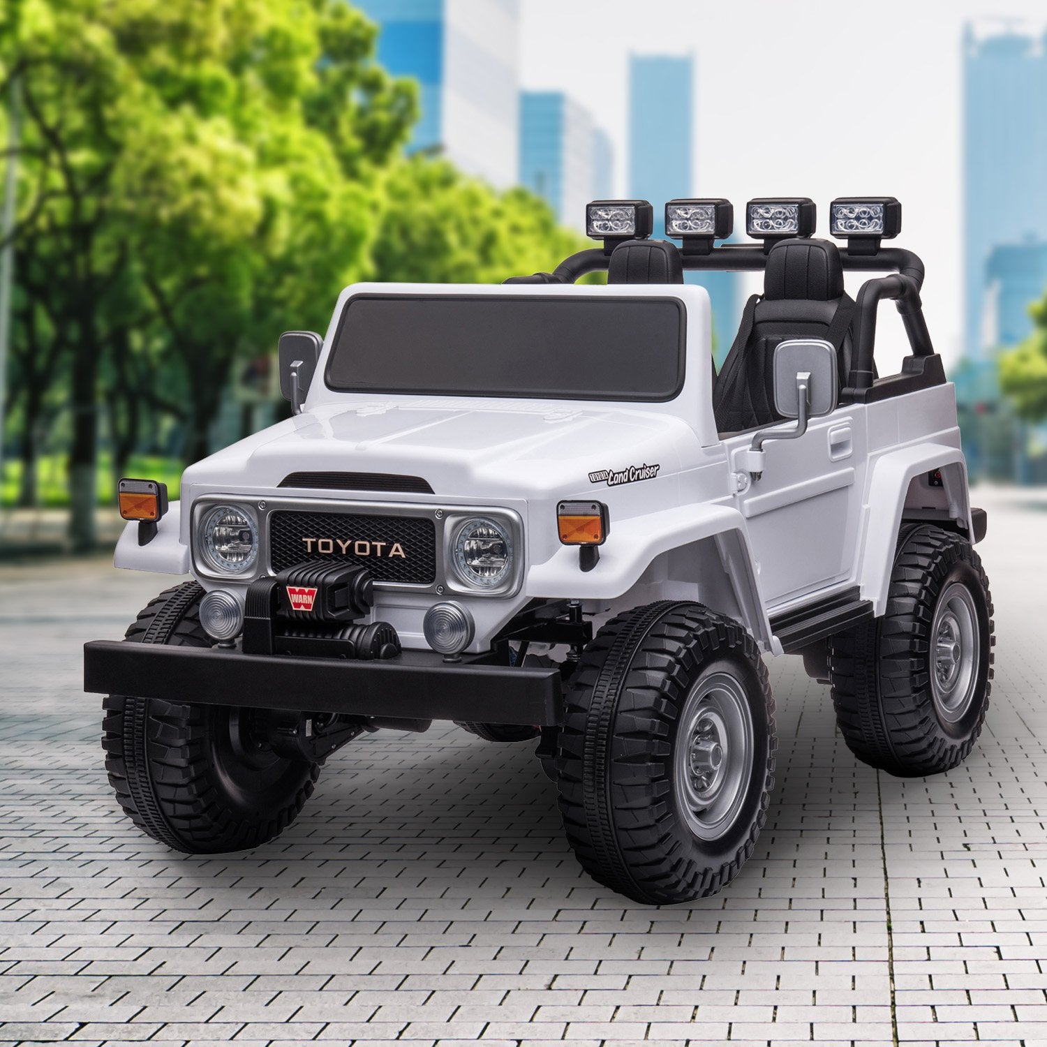 Kahuna Licensed Toyota FJ-40 Kids Ride On Electric Toy Car 80W - White 10