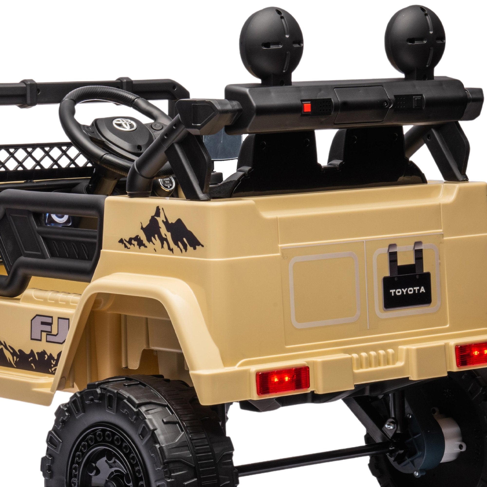 Kahuna Authorised Toyota Fj Cruiser Kids Electric Ride On Car - Khaki 5
