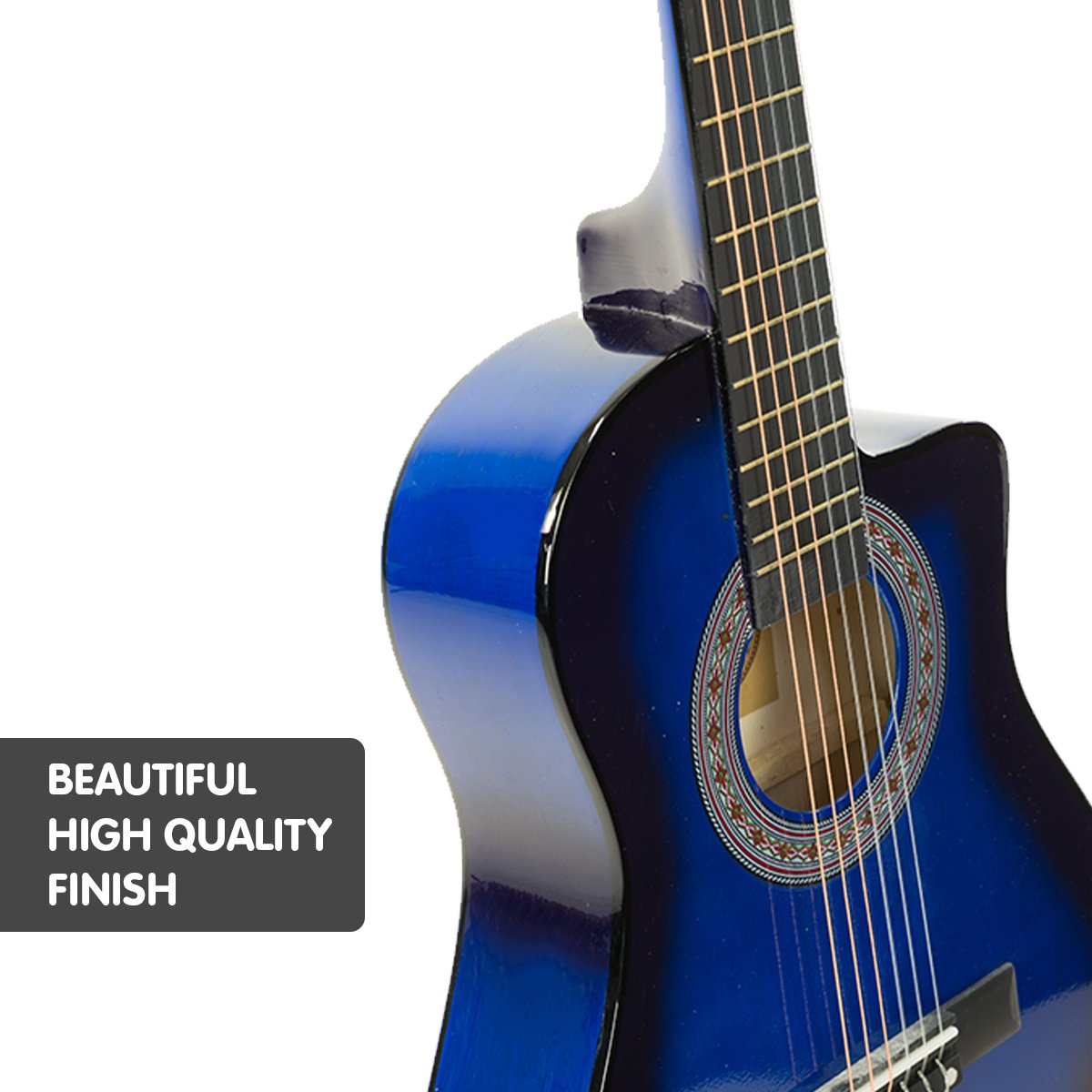 Karrera Childrens Acoustic Guitar Kids - Blue 3