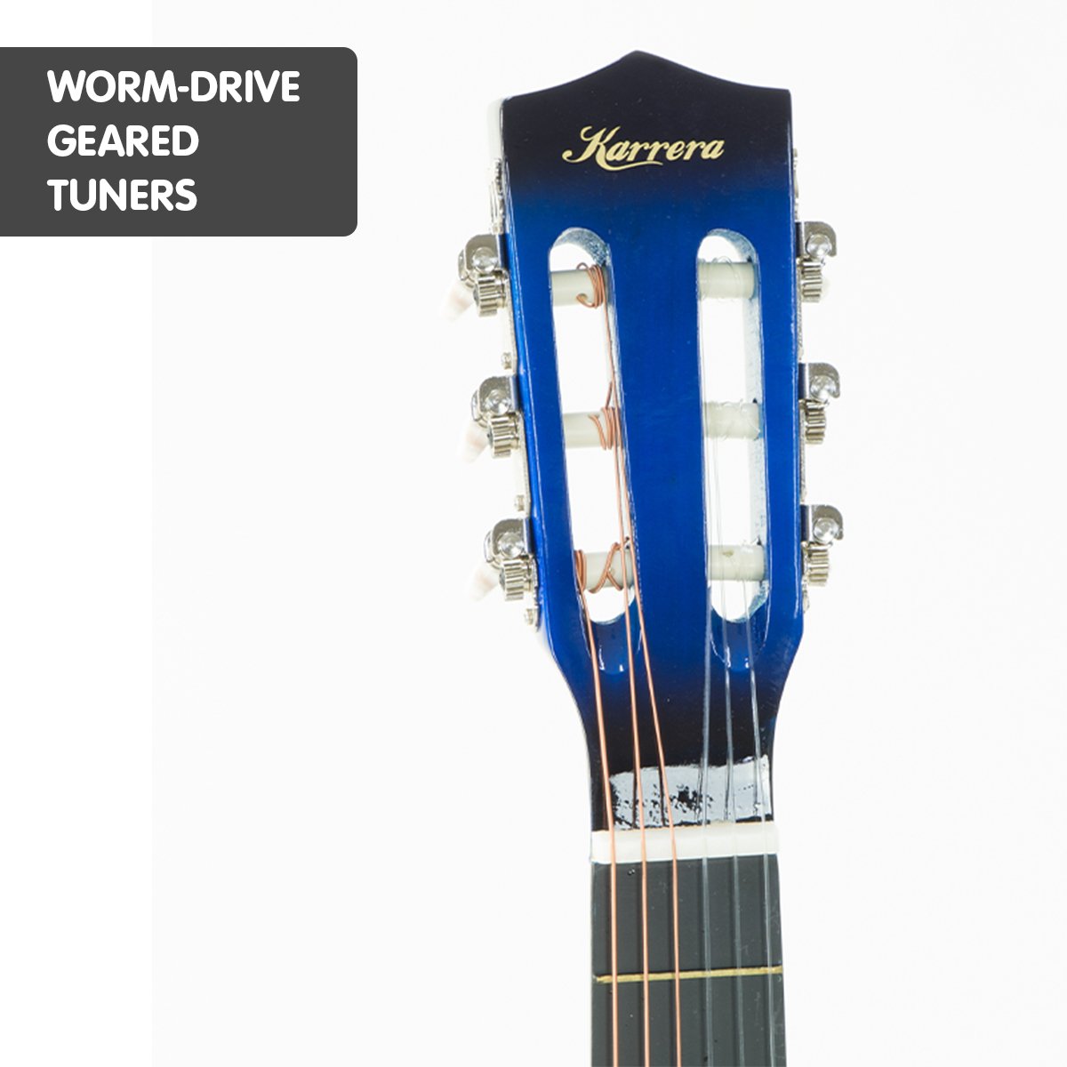 Karrera Childrens Acoustic Guitar Kids - Blue 4