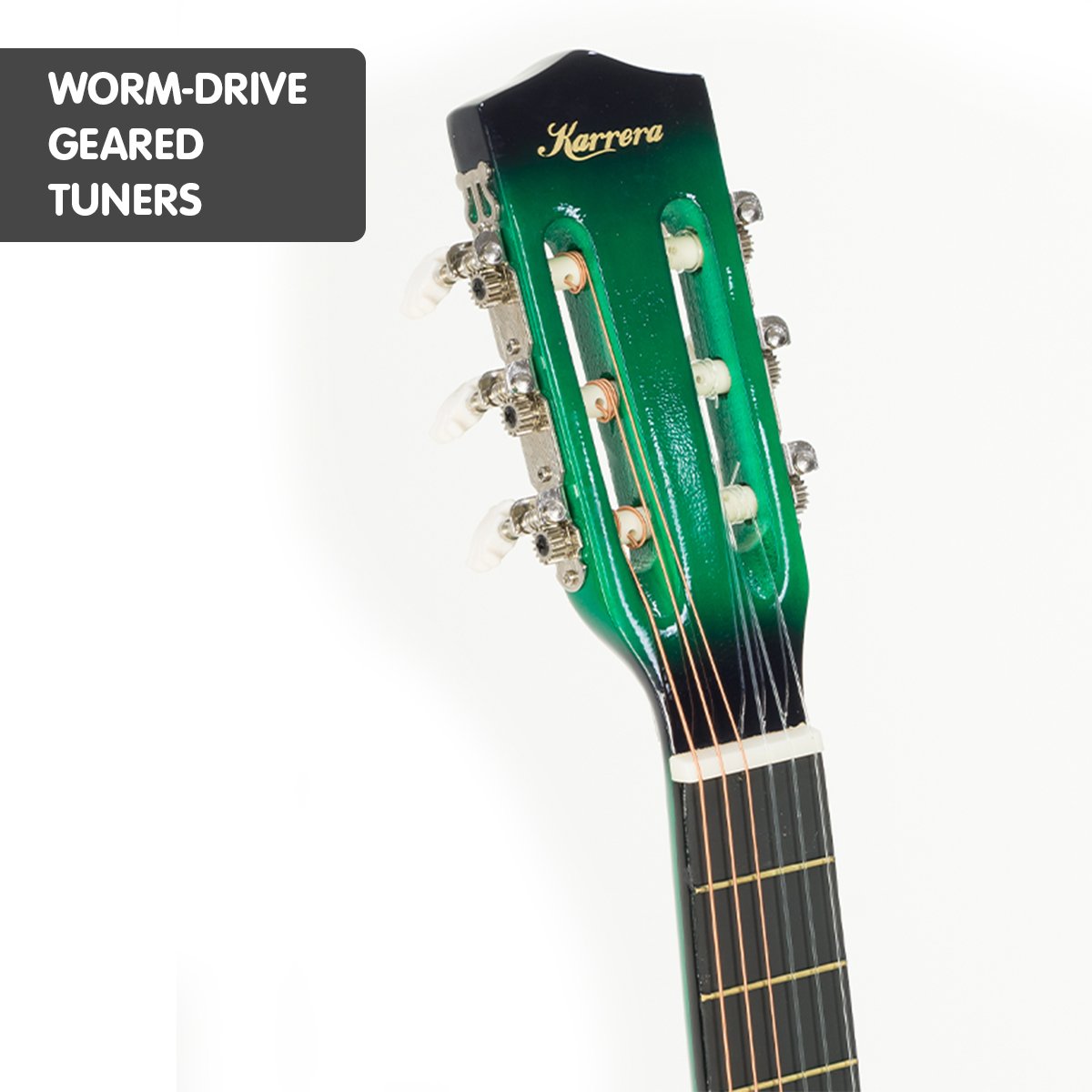 Karrera Childrens Acoustic Guitar Kids - Green 3