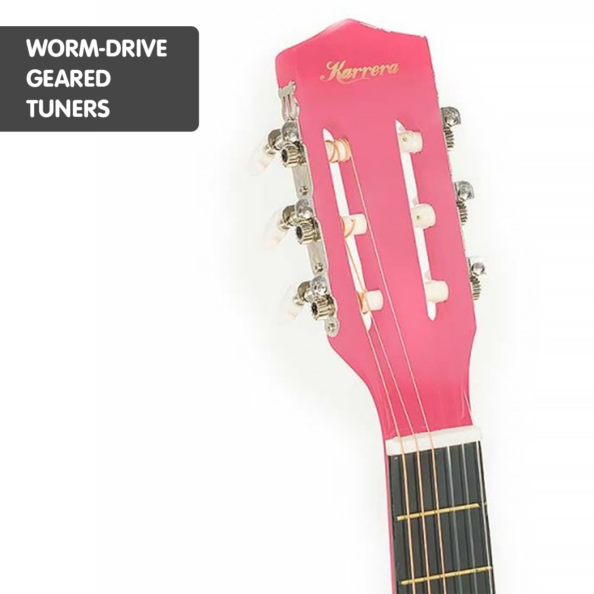 Karrera Childrens Acoustic Guitar Kids - Pink 4