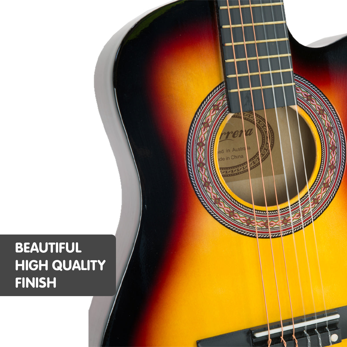Karrera Childrens Acoustic Guitar Kids - Sunburst 3