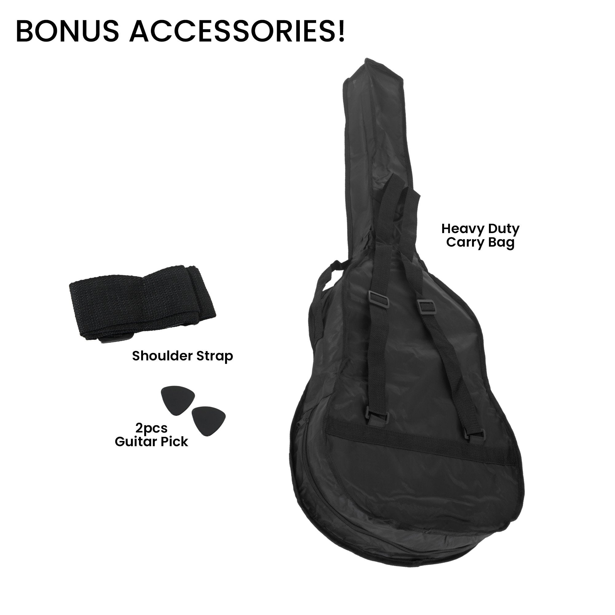 Karrera 38in Cutaway Acoustic Guitar with guitar bag - Blue Burst 6