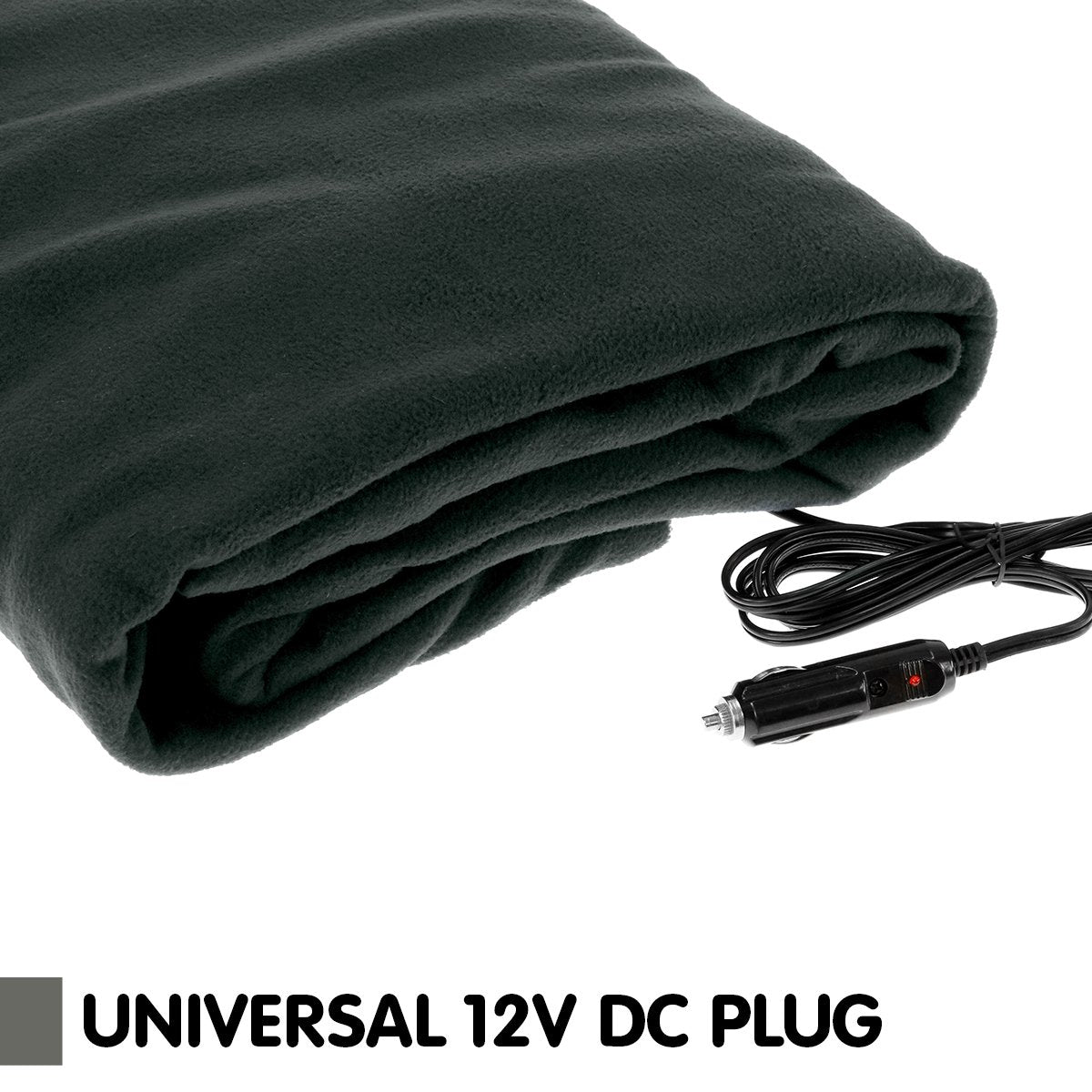 Laura Hill Heated Electric Car Blanket 150x110cm 12v - Black 5