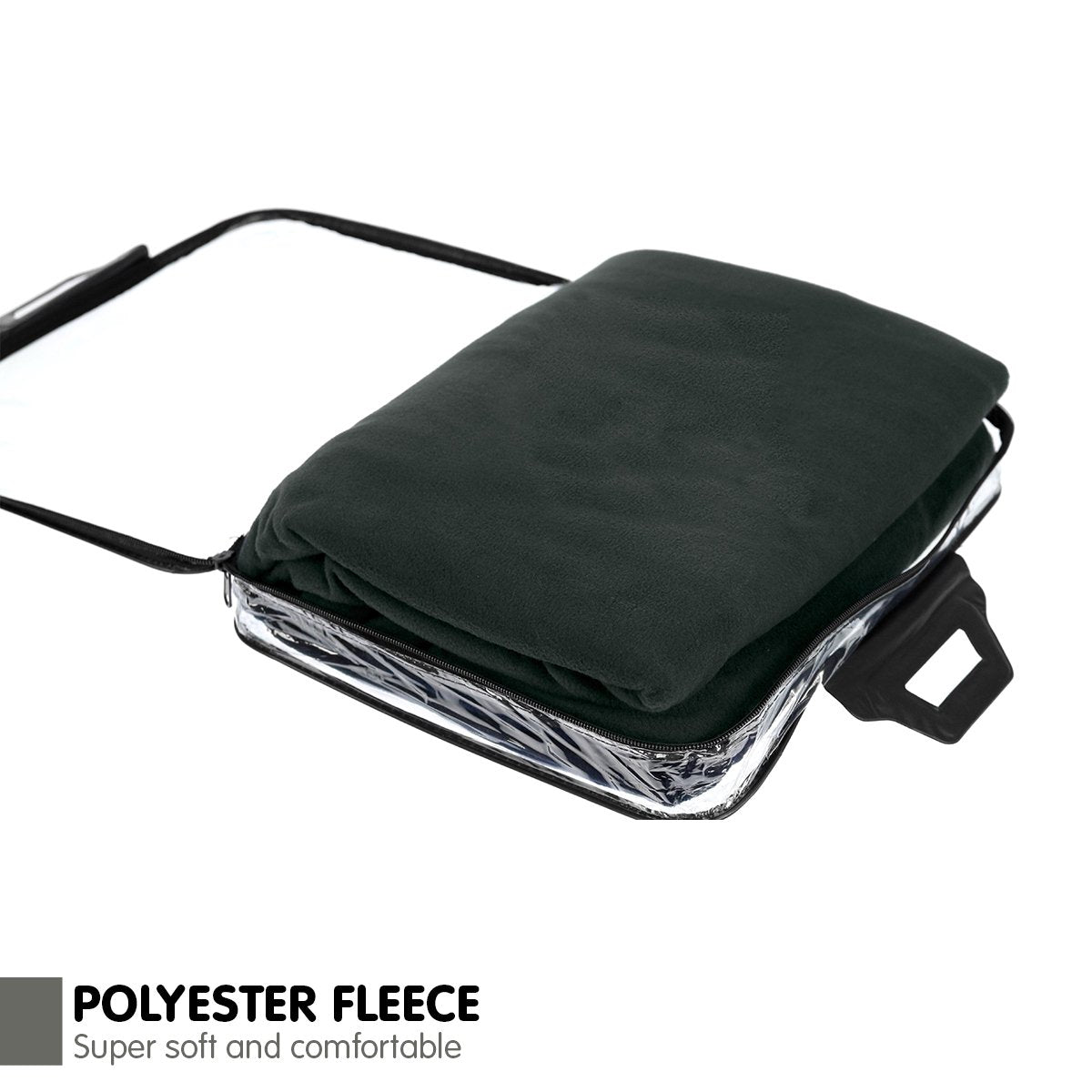 Laura Hill Heated Electric Car Blanket 150x110cm 12v - Black 7