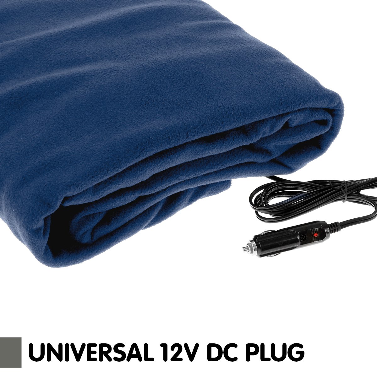Laura Hill Heated Electric Car Blanket 150x110cm 12v - Navy Blue 5