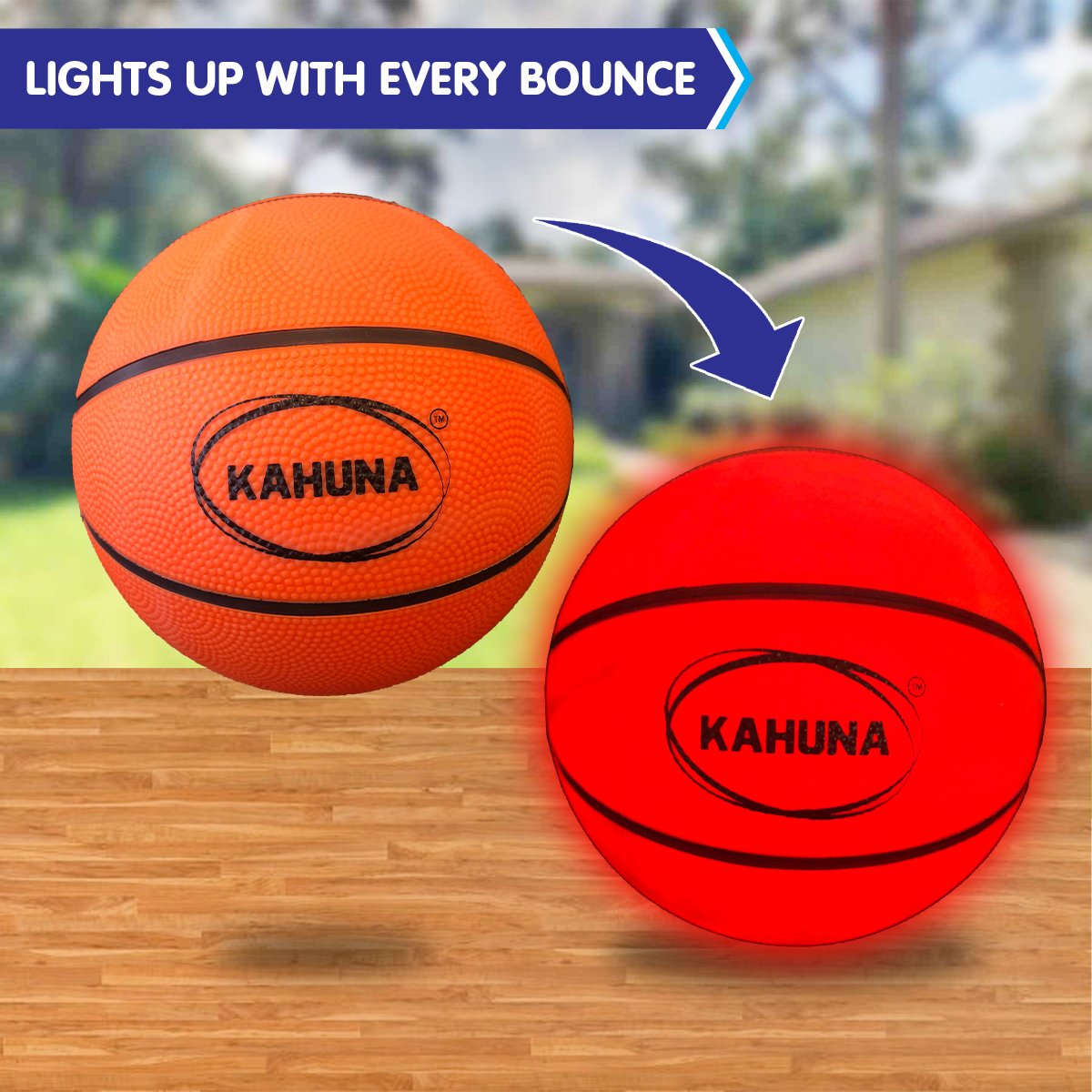 Kahuna Trampoline Led Basketball Hoop Set With Light-up Ball 6