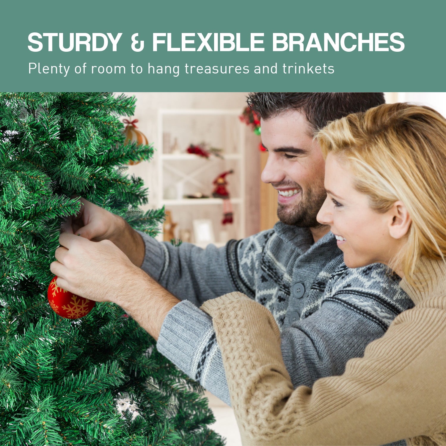 Christabelle Green Christmas Tree 1.8m Xmas Decor Decorations - 850 Tips 10