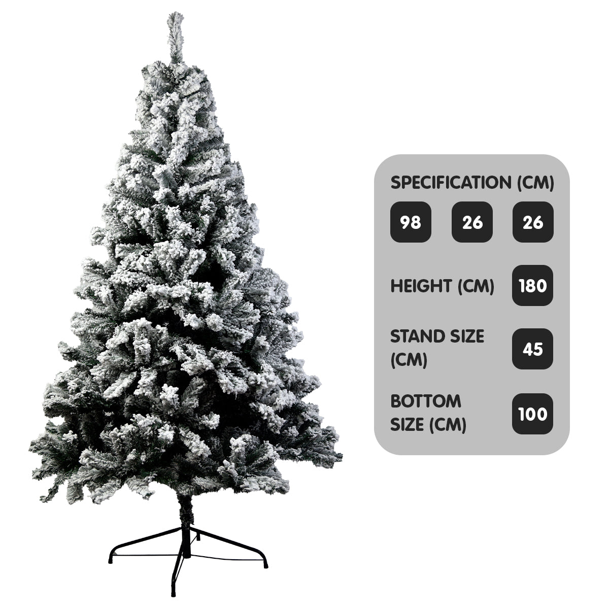 Christabelle Snow-Tipped Artificial Christmas Tree 1.8m - 850 Tips 3