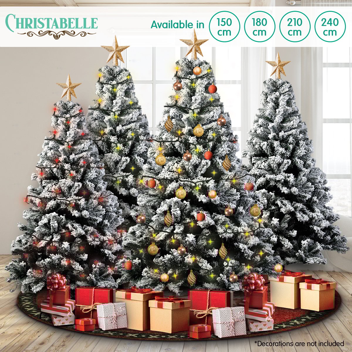 Christabelle Snow-Tipped Artificial Christmas Tree 2.4m 1500 Tips 8