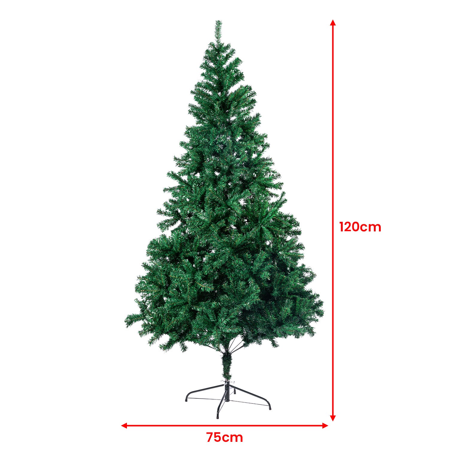 Christabelle Christmas Tree Decor 1.2m Xmas Decorations - 300 Tips Green 3