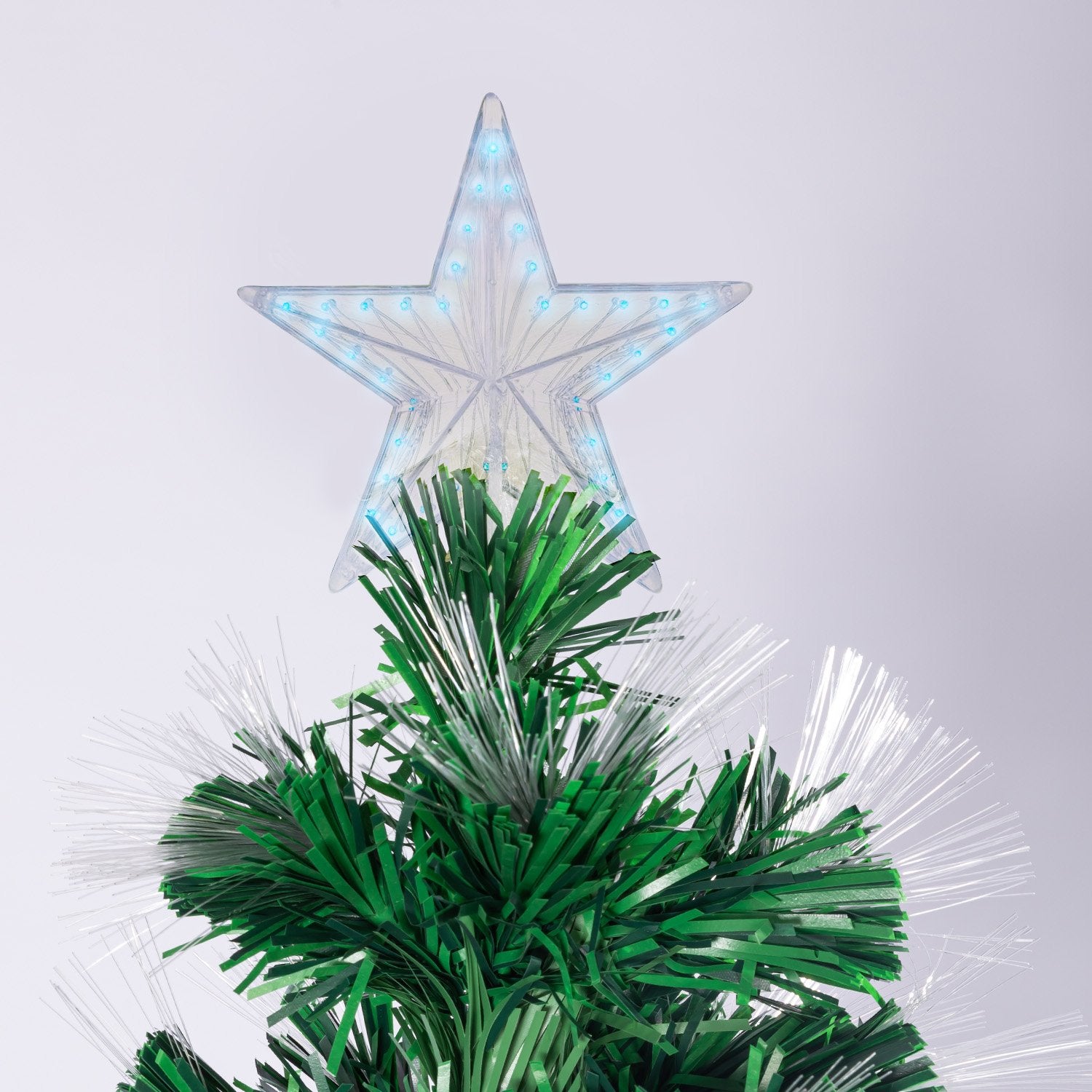 Christabelle 1.5m Enchanted Pre Lit Fibre Optic Christmas Tree Stars Xmas Decor 5