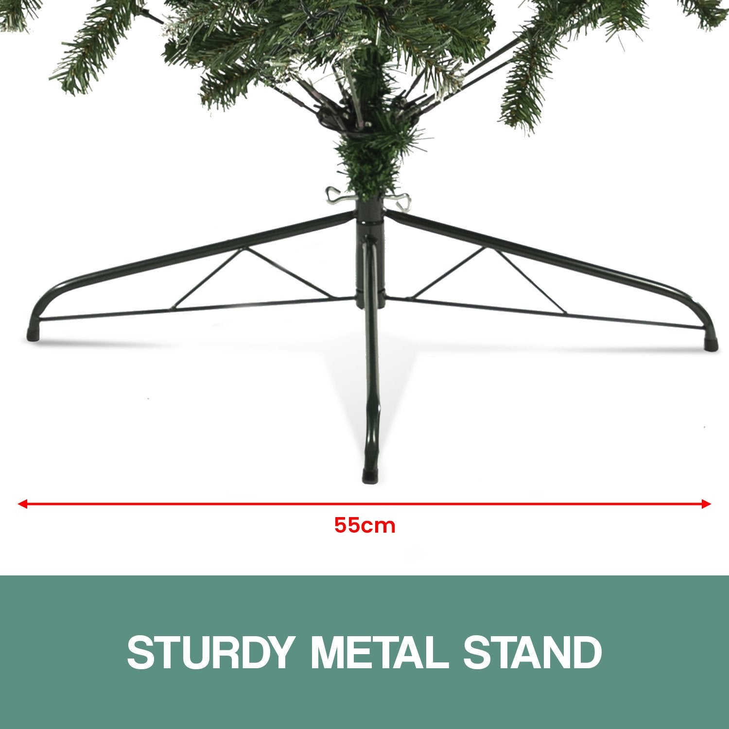 Christabelle 2.4m Pre Lit LED Christmas Tree Decor with Pine Cones Xmas Decorations 9