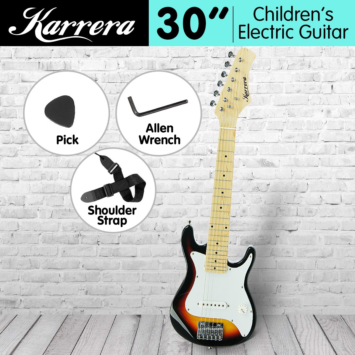 Karrera Childrens Electric Guitar Kids - Sunburst 4