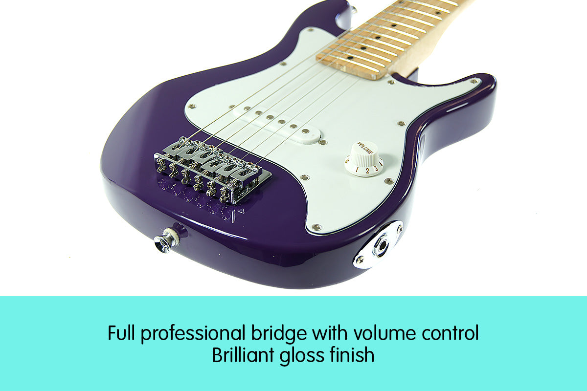 Karrera Electric Childrens Guitar Kids - Purple 3