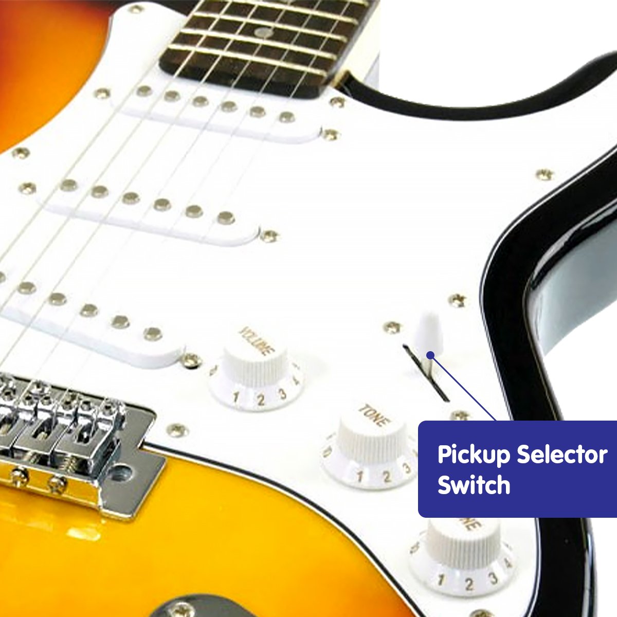 Karrera 39in Electric Guitar - Sunburst 4