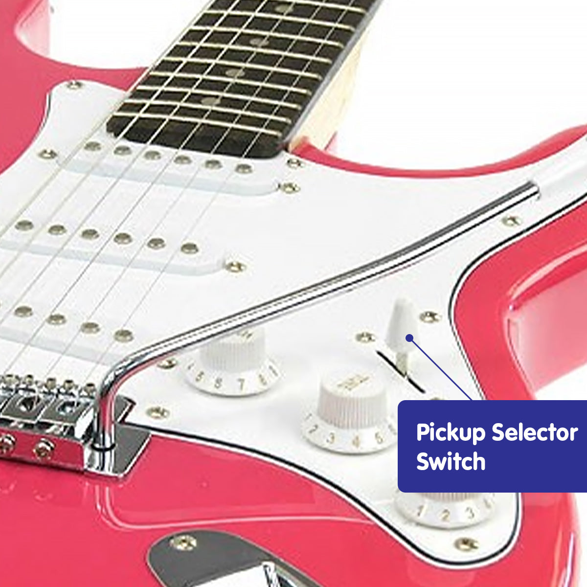 Karrera 39in Electric Guitar  - Pink 5