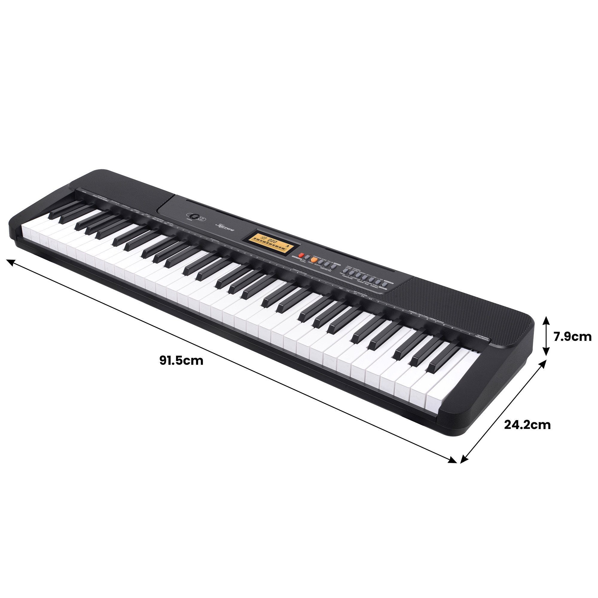 Karrera 61-Key Electronic Keyboard with LCD and Touch Response in Black CHJ-291 3