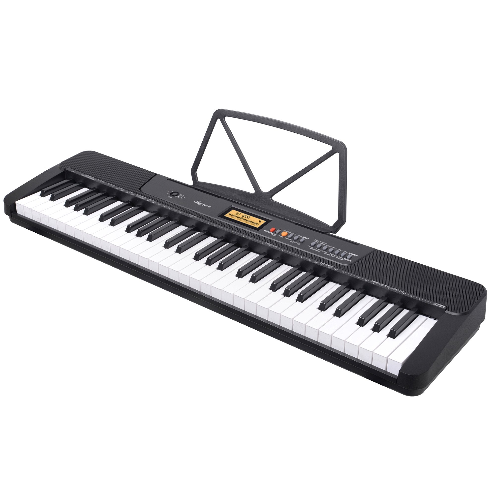 Karrera 61-Key Electronic Keyboard with LCD and Touch Response in Black CHJ-291 5