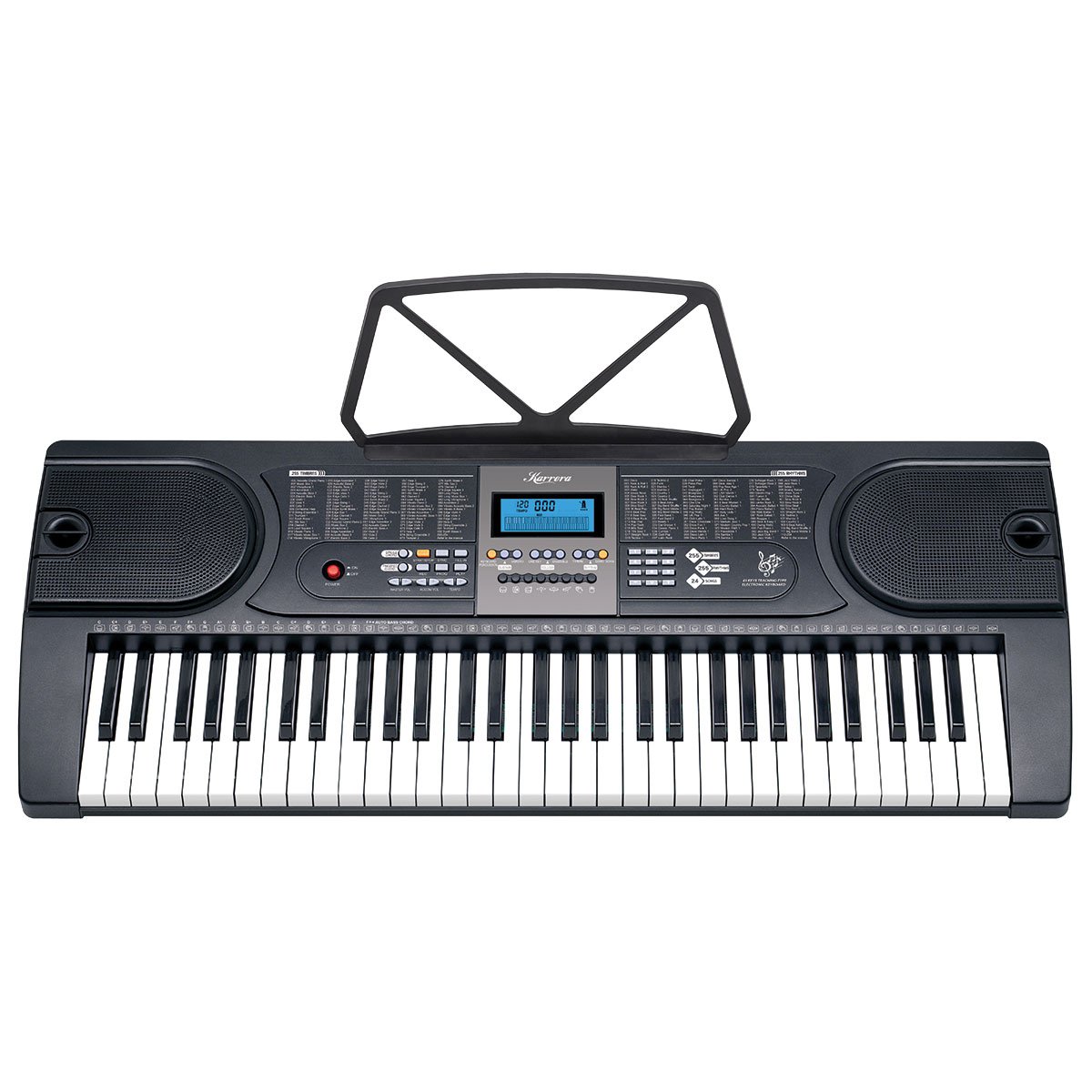 Karrera 61 Keys Electronic Keyboard Piano with Stand - Black 3