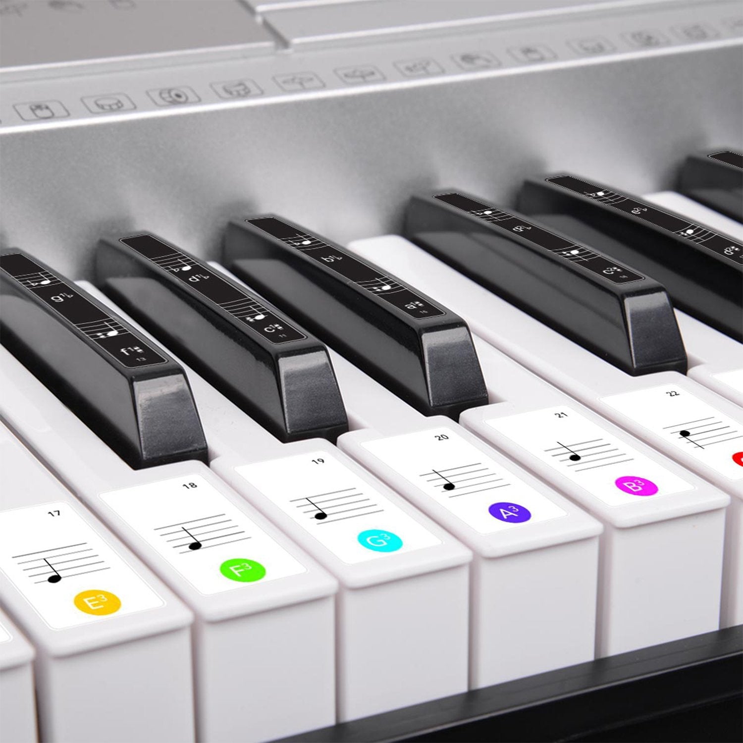 Karrera 61 Keys Electronic LED Keyboard Piano with Stand - Silver 7