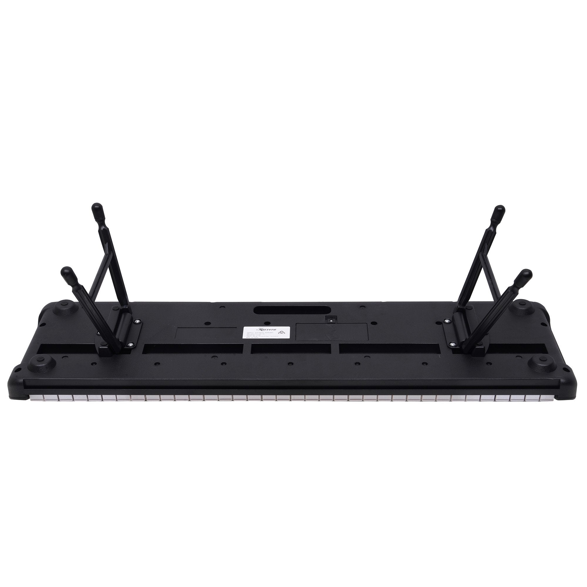 Karrera 61-Key Electronic Piano Keyboard with LED and Folding Stand in Black CHJ-SD1 4