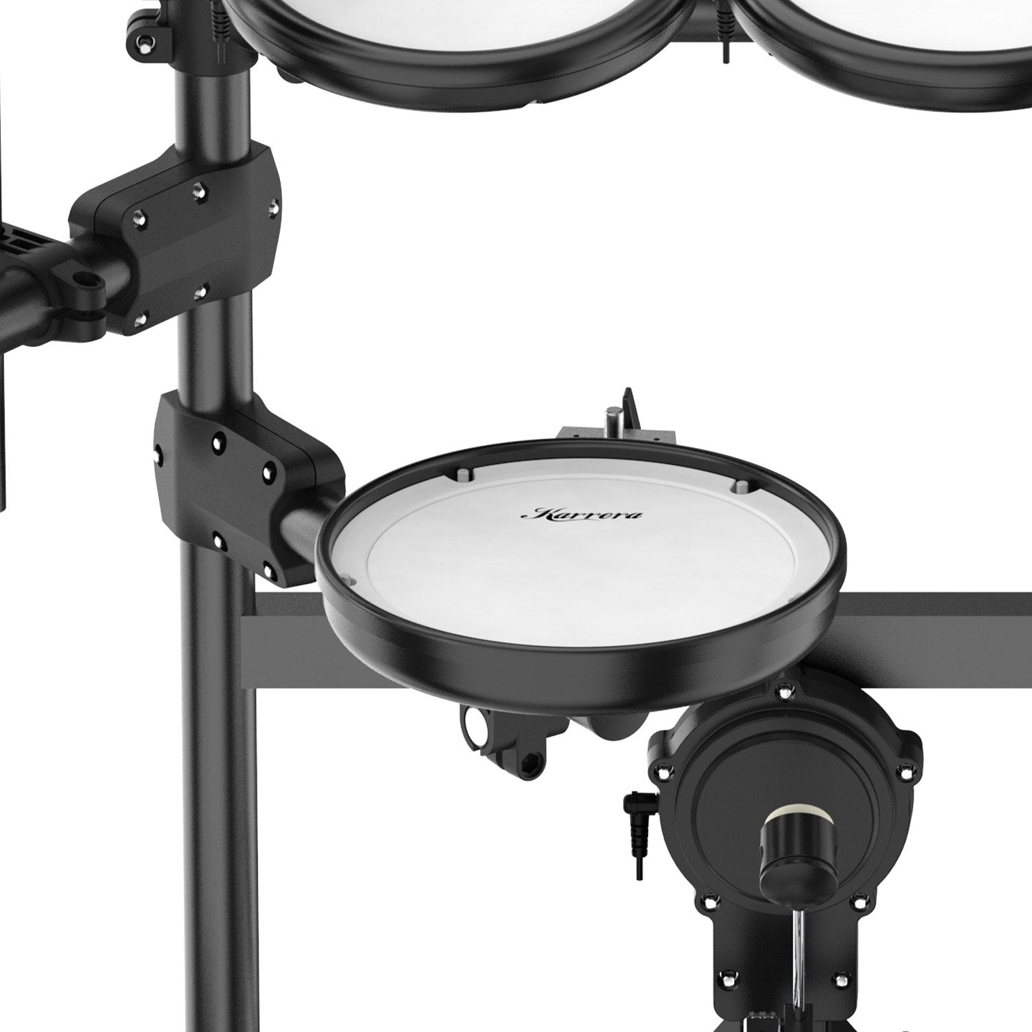 Karrera X23 Electronic Drum Kit with Sound Module, 3 Toms, Snare Quiet Mesh Drum Heads, Cymbals & Pedal 4