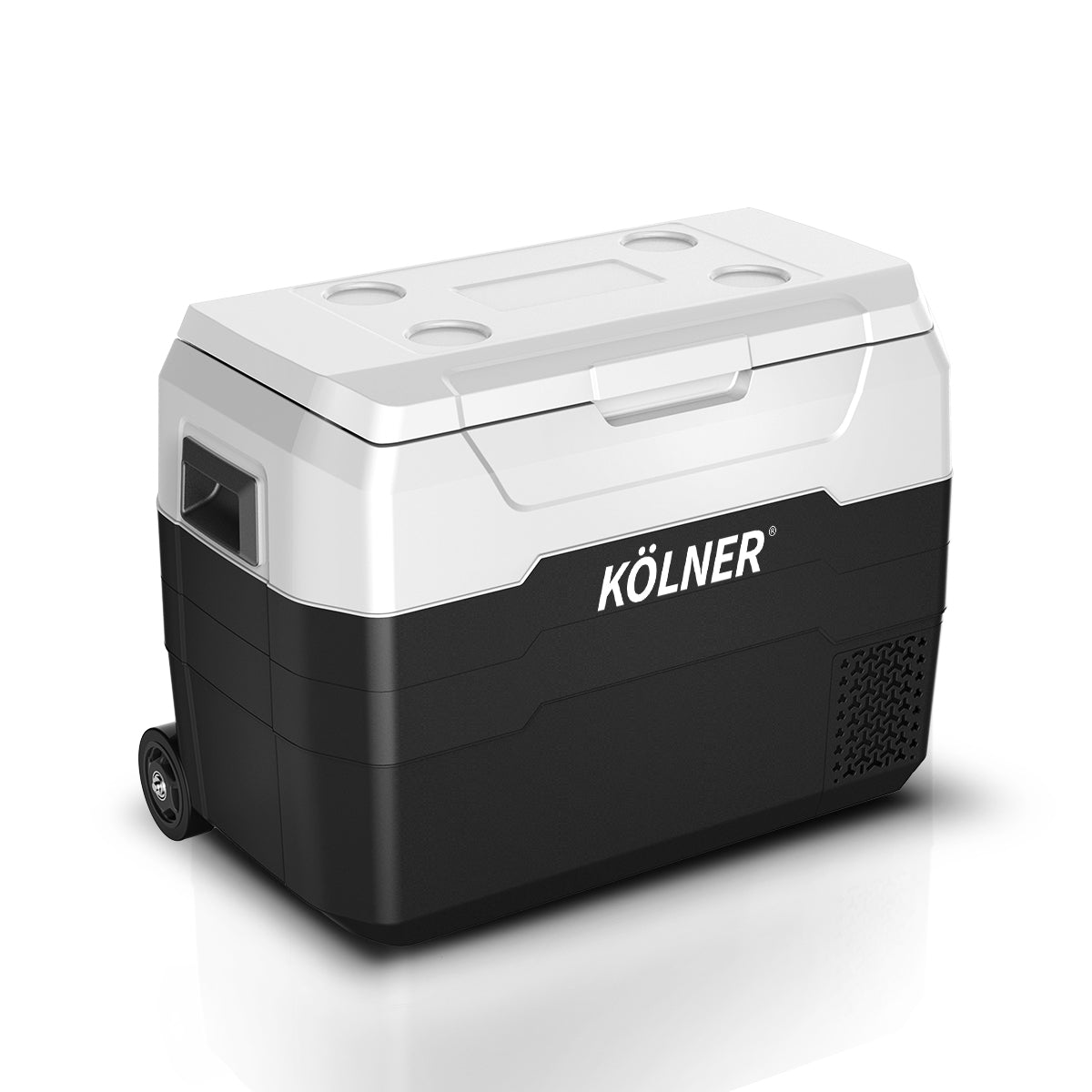 Kolner 40l Fridge Freezer Cooler 12/24/240v Camping Portable Esky Refrigerator With Trolley - Black 5