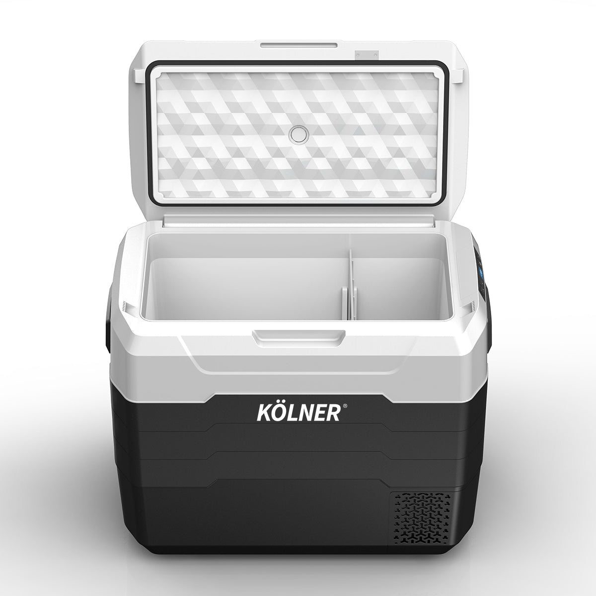 Kolner 50l Fridge Freezer Cooler 12/24/240v Camping Portable Refrigerator With Trolley - Black 8