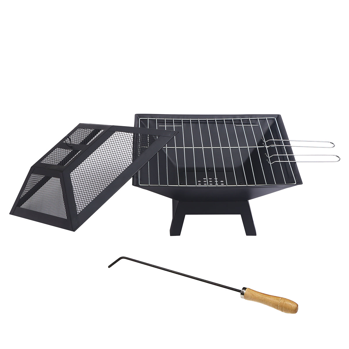 Wallaroo Portable Outdoor Fire Pit for BBQ, Grilling, Cooking, Camping 4