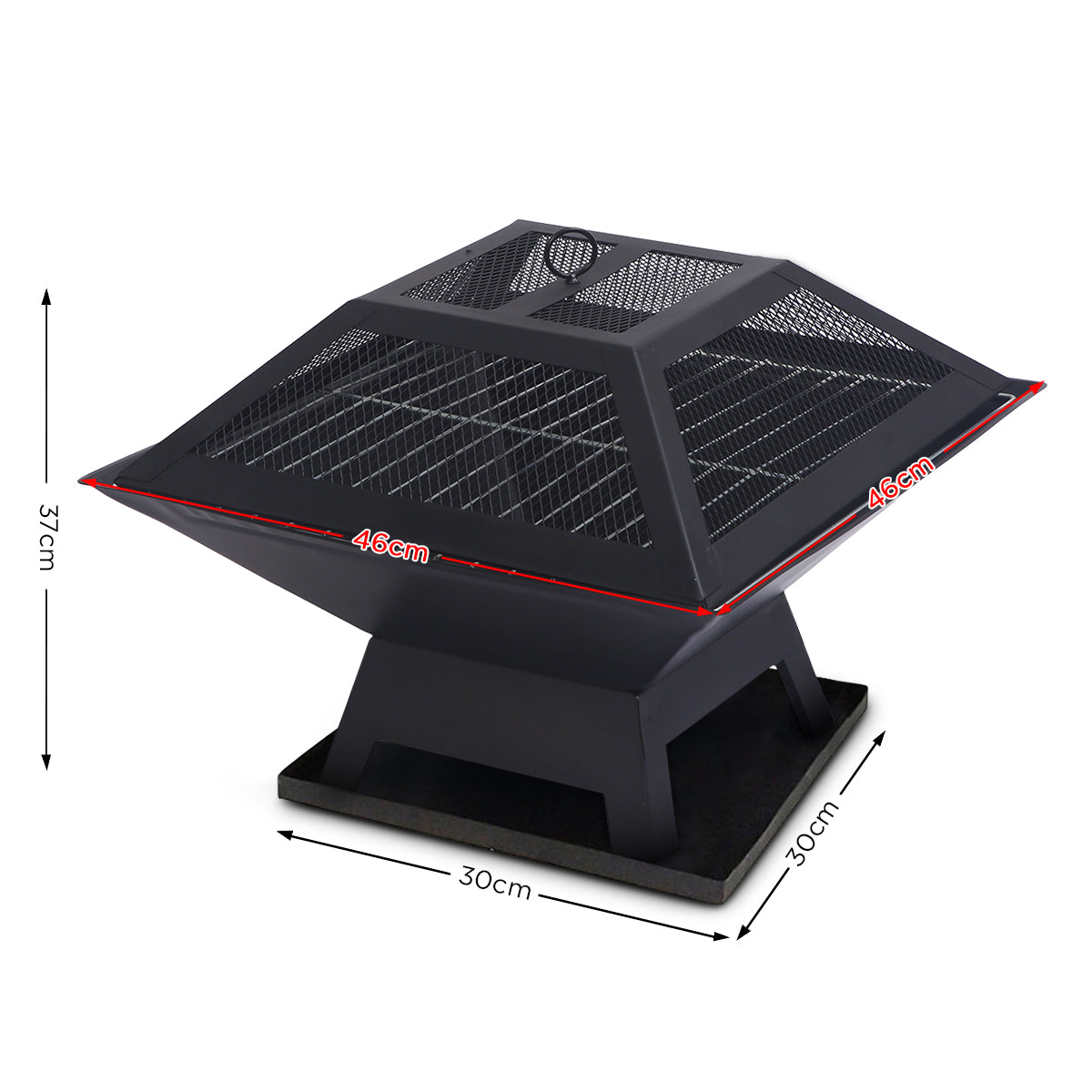 Wallaroo Portable Outdoor Fire Pit for BBQ, Grilling, Cooking, Camping 9