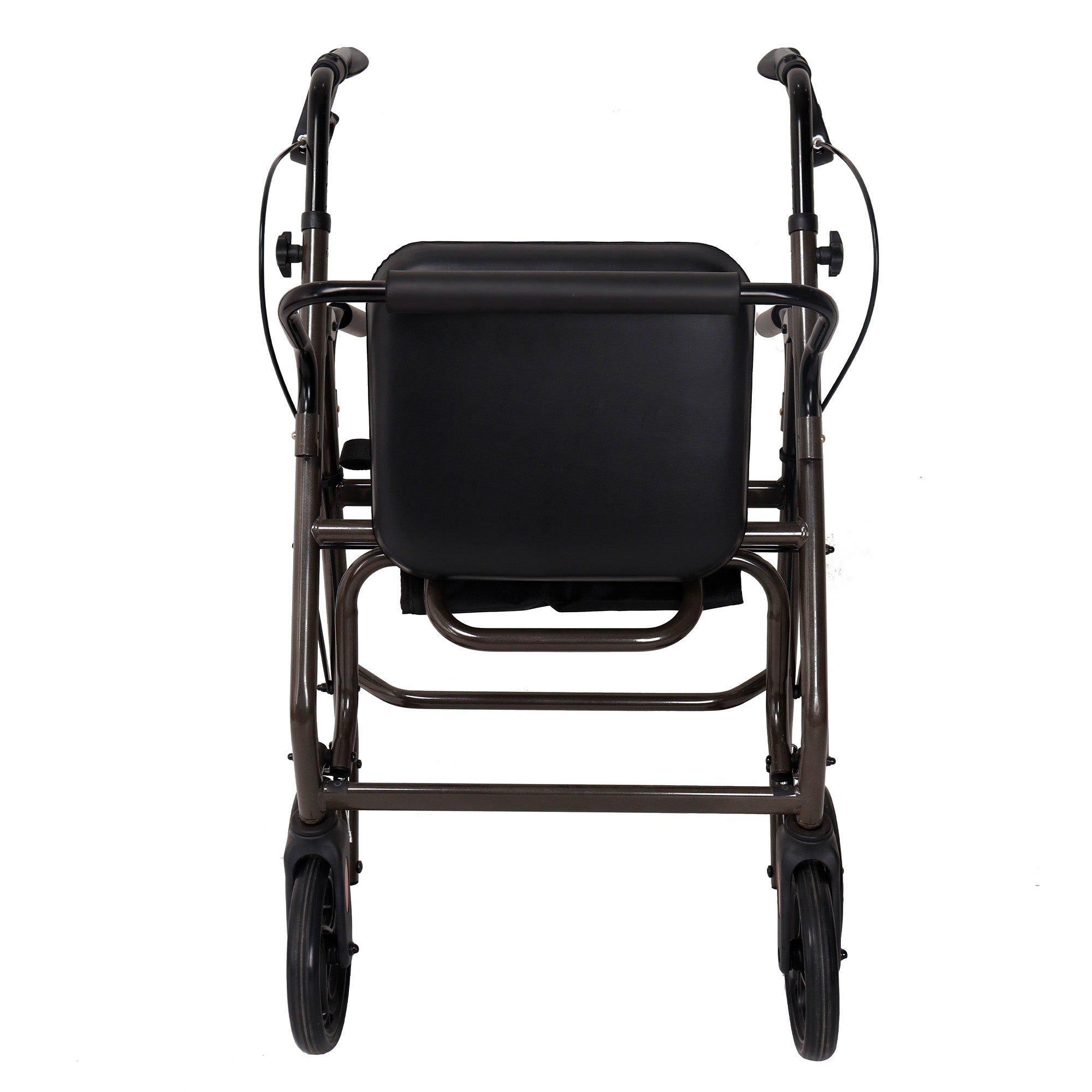 Orthonica Foldable Steel Frame Rollator Walker Lightweight Mobility Aid in Grey 6