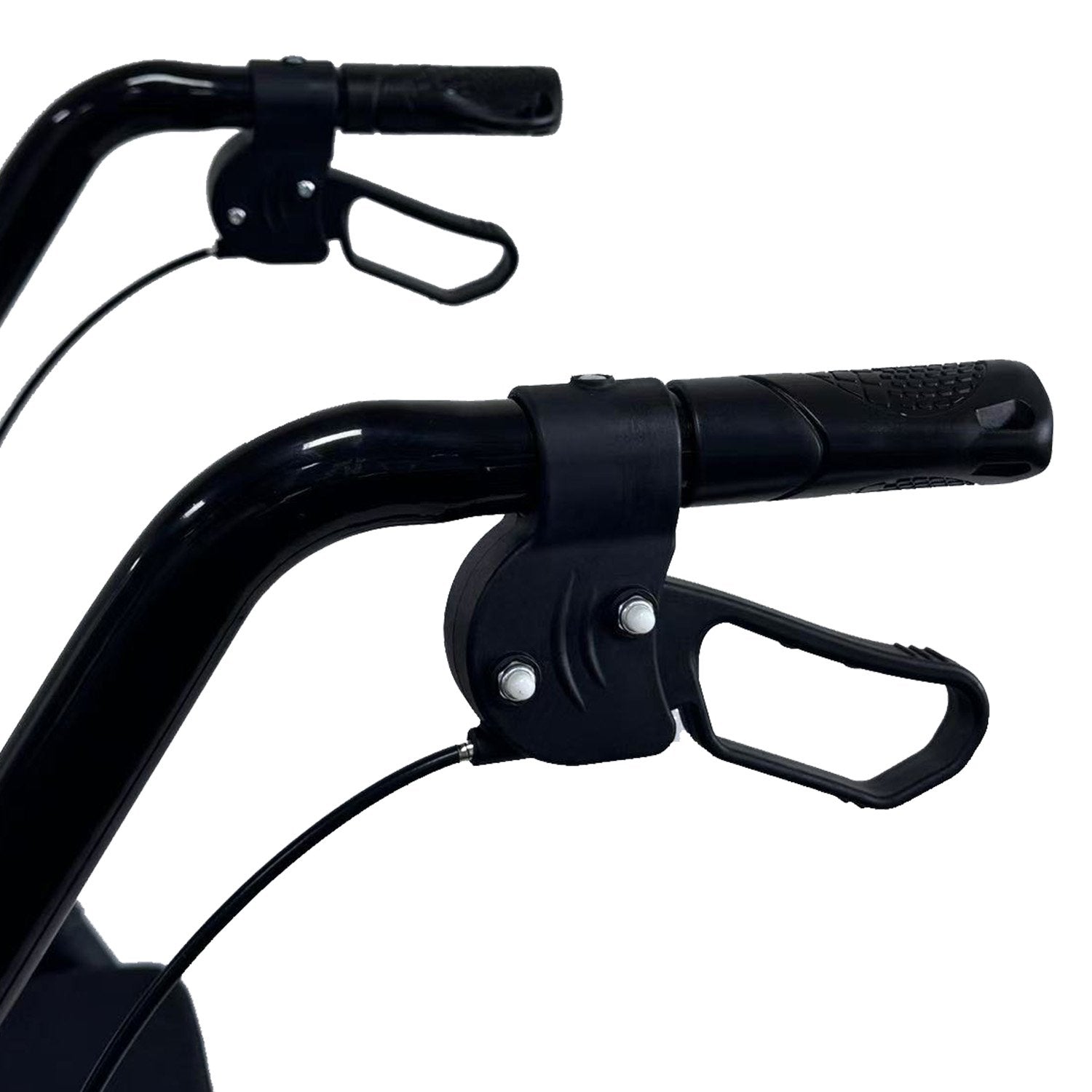 Orthonica Foldable Mobility Steel Rollator 136kg Max Capacity Black 4