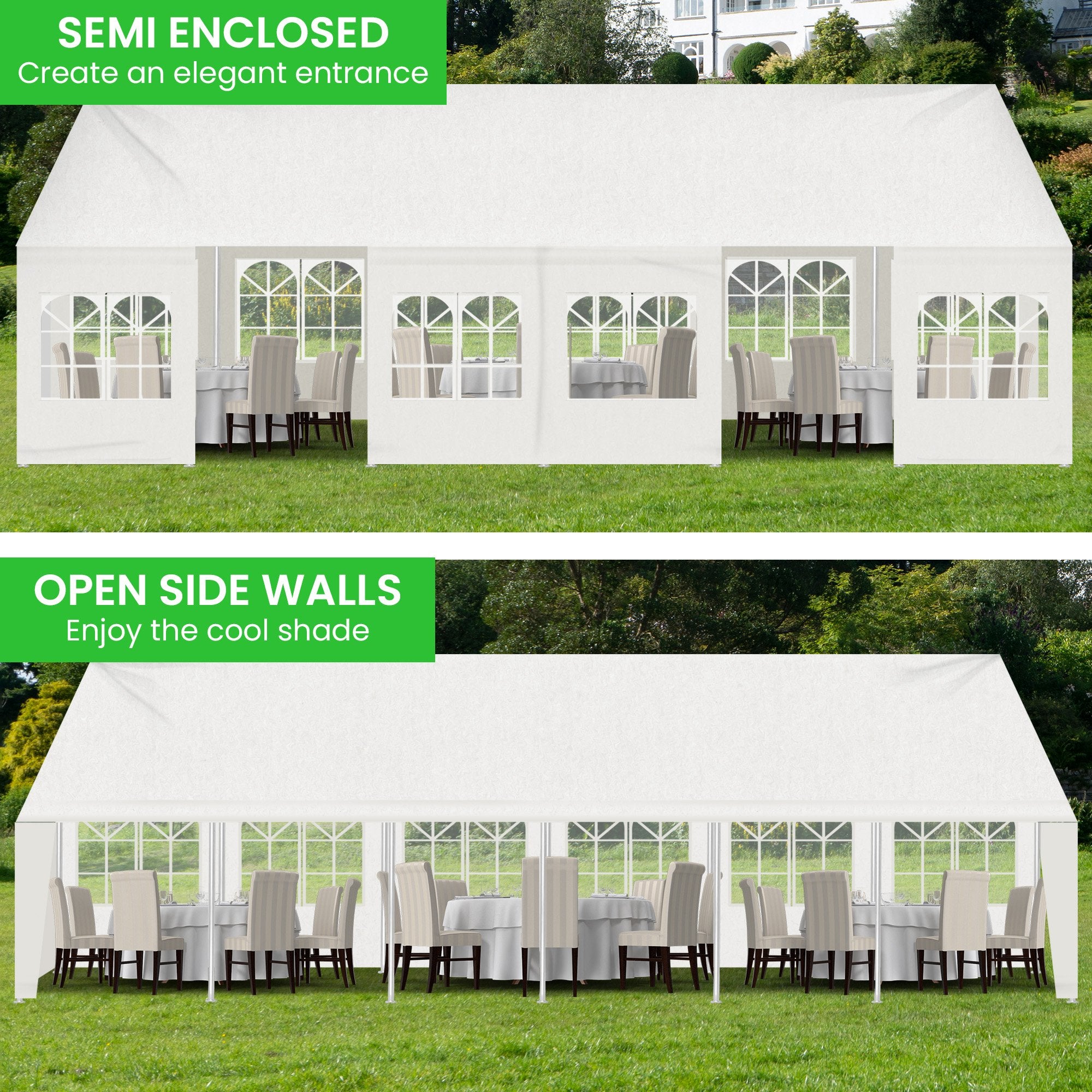 Wallaroo 12m x 6m outdoor event marquee carport tent 5