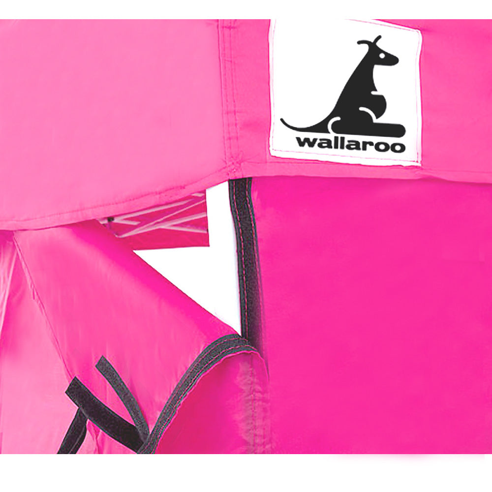 Wallaroo Gazebo Tent Marquee 3x3 PopUp Outdoor Pink 9