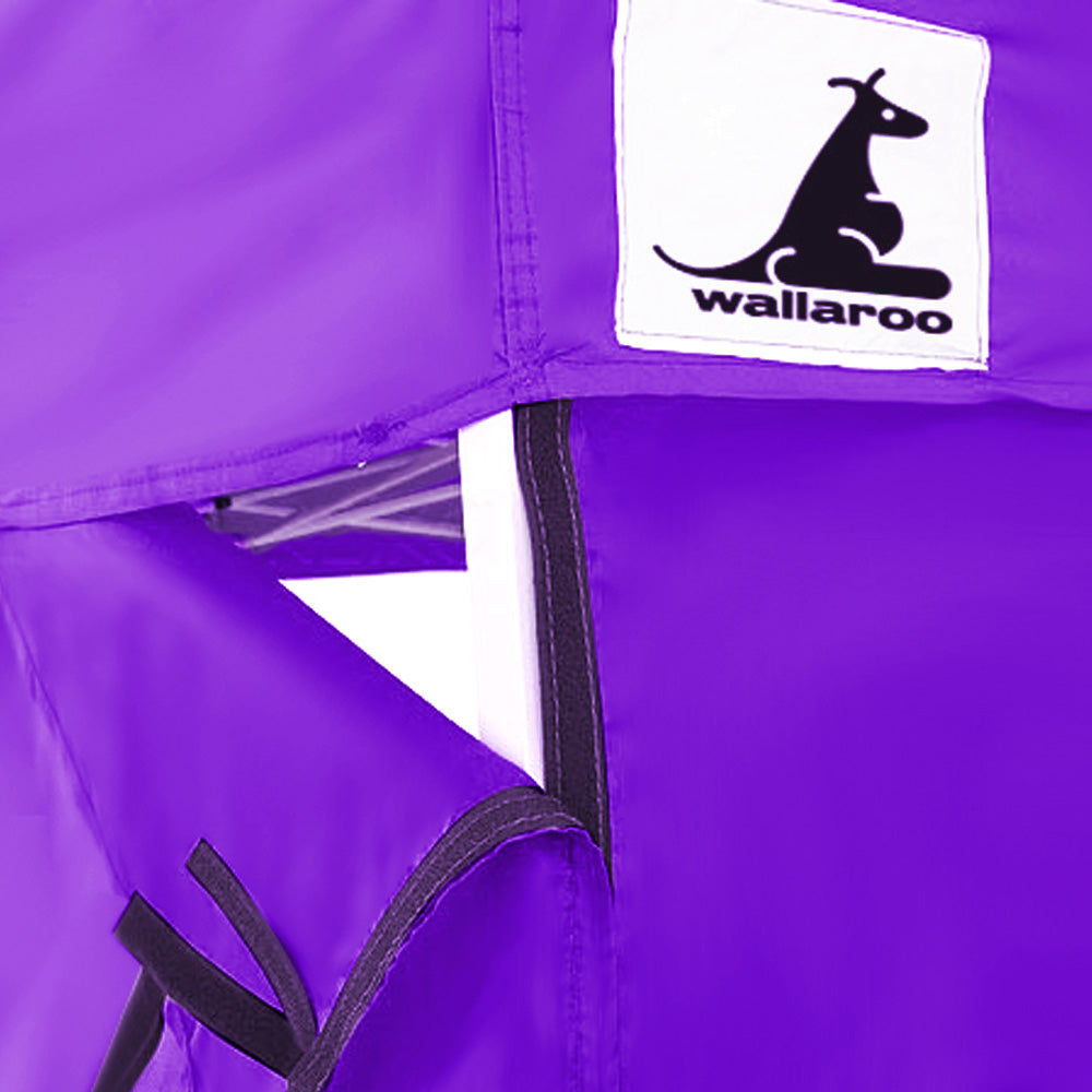 Wallaroo Gazebo Tent Marquee 3x3 PopUp Outdoor Purple 7