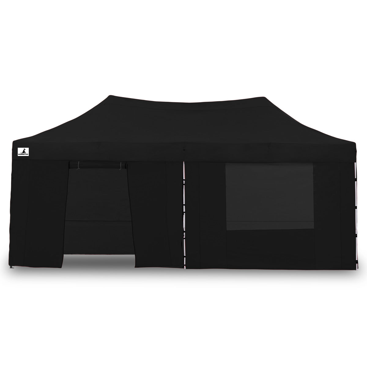 Wallaroo Gazebo Tent Marquee 3x6m PopUp Outdoor Wallaroo Black 4