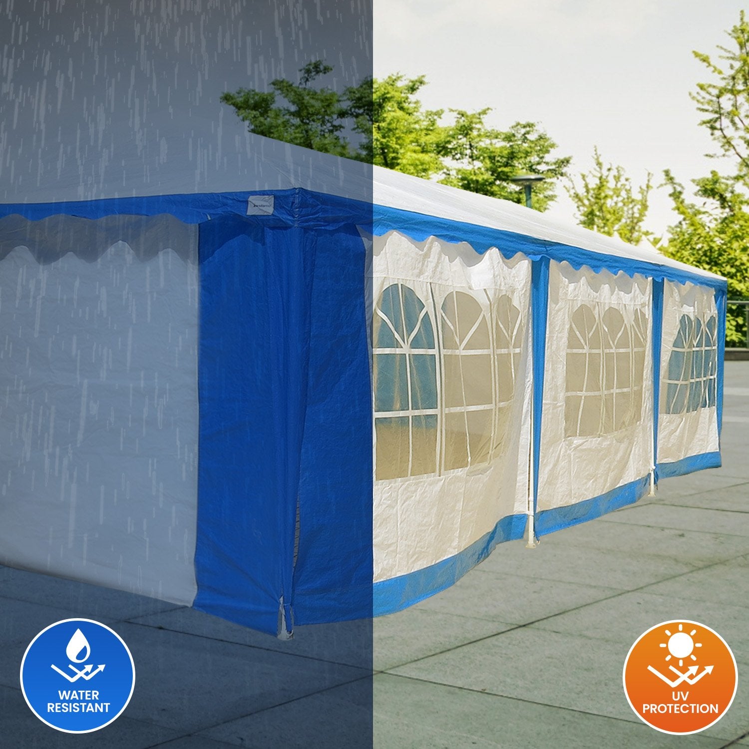 Wallaroo 4x8 Outdoor Event Wedding Marquee Tent Blue 6